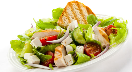 ensalada de pollo para llevar en barrio de salamanca